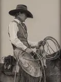 Carrie Ballantyne, Cowboy, charcoal