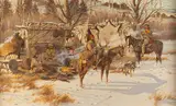 Robert Morgan, Camp Meat, oil on canvas