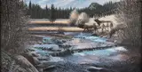 Larry Zabel, On North Meadow Creek, oil on board