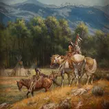 Don Oelze, A Good Return, oil on canvas