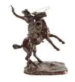 Smokin' Up by Charles Marion Russell, bronze, offered Mar 2025
