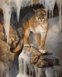 Bonnie Marris, Mad Cat, oil on canvas