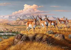 Gary Swanson, Shoshoni Hunting Grounds, oil on canvas