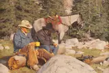 Tucker Smith, Box R Wranglers, oil on canvas