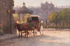 Joe Abbrescia, Carriage, oil on board