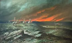 A. D. M. Cooper, Ceremony, oil on canvas