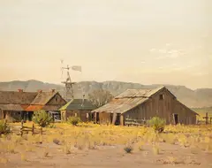 Melvin Warren, The Old Farm, oil on canvas