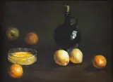 Jie Wei Zhou, Still life - Lemons, oil on canvas