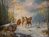 Gary Lynn Roberts, Cougar Country, oil on canvas