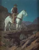 Bill Anton, The Washed-out Trail, oil on board