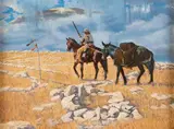 Mountain Man on the Plains by John Phelps, oil on canvas, offered Mar 2025
