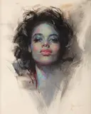 Harley Brown, Vivian, pastel