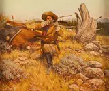 Steven Lang, When Every Shot Counts, oil on canvas