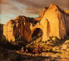 Howard Rogers, Canyon Shadows, oil on canvas