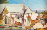 Walt Gonske, Romeroville, New Mexico, oil on canvas