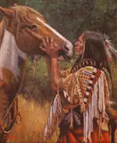 Don Oelze, War Horse, oil on canvas