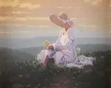 Bruce Greene, Quiet Moment, oil on canvas