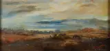 William Standing, Pack of Wolves, oil on board