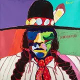 Malcolm Furlow, Navaho [sic], oil on canvas, gallery wrapped