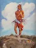 Ace Powell, The Warrior, oil on canvas