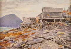 Theodore J. Richardson, Sitka, watercolor