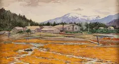 Theodore J. Richardson, Shakes Island Wrangell, watercolor