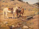 Jim C. Norton, The Water Hole, oil on canvas