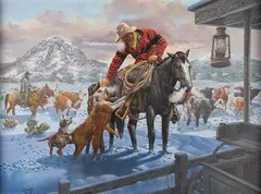Don Crook, Homecoming, acrylic on hardboard