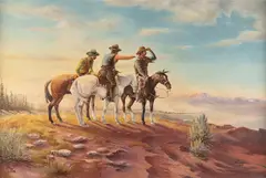 Ted Long, New Range, oil on board