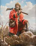 Alfredo Rodríguez, Wyoming Trapper, oil on canvas