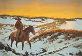 A Cold Day by Mel Gerhold, oil on canvas, offered Mar 2025