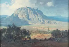 Ralph Love, Arizona Morning, Mt. Superior, oil on canvas