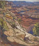 Carl Oscar Borg, Grand Canyon, gouache