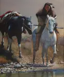 On the Way by John Fawcett, watercolor, offered Mar 2025