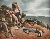 Jim Daly, Takin' A Breather, oil on canvas