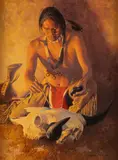 David Mann, White Bone and Spirit Paint, oil on canvas