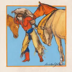 Donna Howell-Sickles, Patiently Waiting, acrylic on canvas