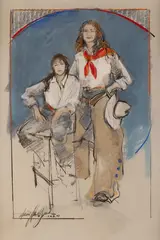 Donna Howell-Sickles, Partners in Crime, mixed media