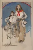Donna Howell-Sickles, Partners in Crime, mixed media