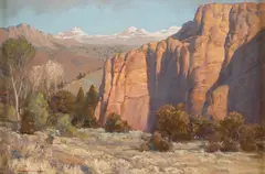 Gary Kapp, Red Bluffs, oil on board