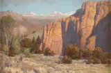 Gary Kapp, Red Bluffs, oil on board
