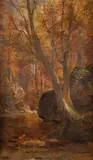 Hamilton Hamilton, Autumn at the Creek, oil on canvas