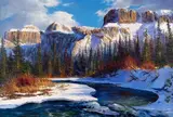 Paul Dykman, Snow Capped, oil on canvas