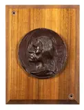 Mountain Chief 6" diameter by Charles Marion Russell, bronze, offered Mar 2024