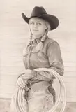Cindy Long, Cowgirl Ropin', graphite