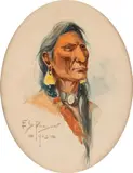 Edgar S. Paxson, Indian Portrait