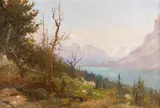 John Fery, Mountain Landscape, oil on canvas