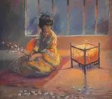 Robert Frederick Blum, Reflection, pastel