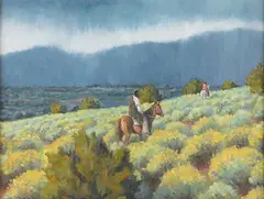 Robert Winter, Taos, oil on canvas