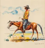 Allan Houser, On Horseback
